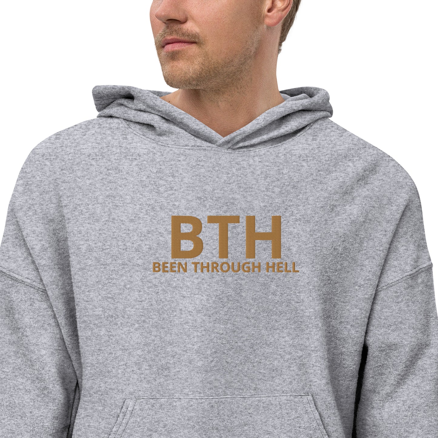 BTH Unisex sueded fleece hoodie