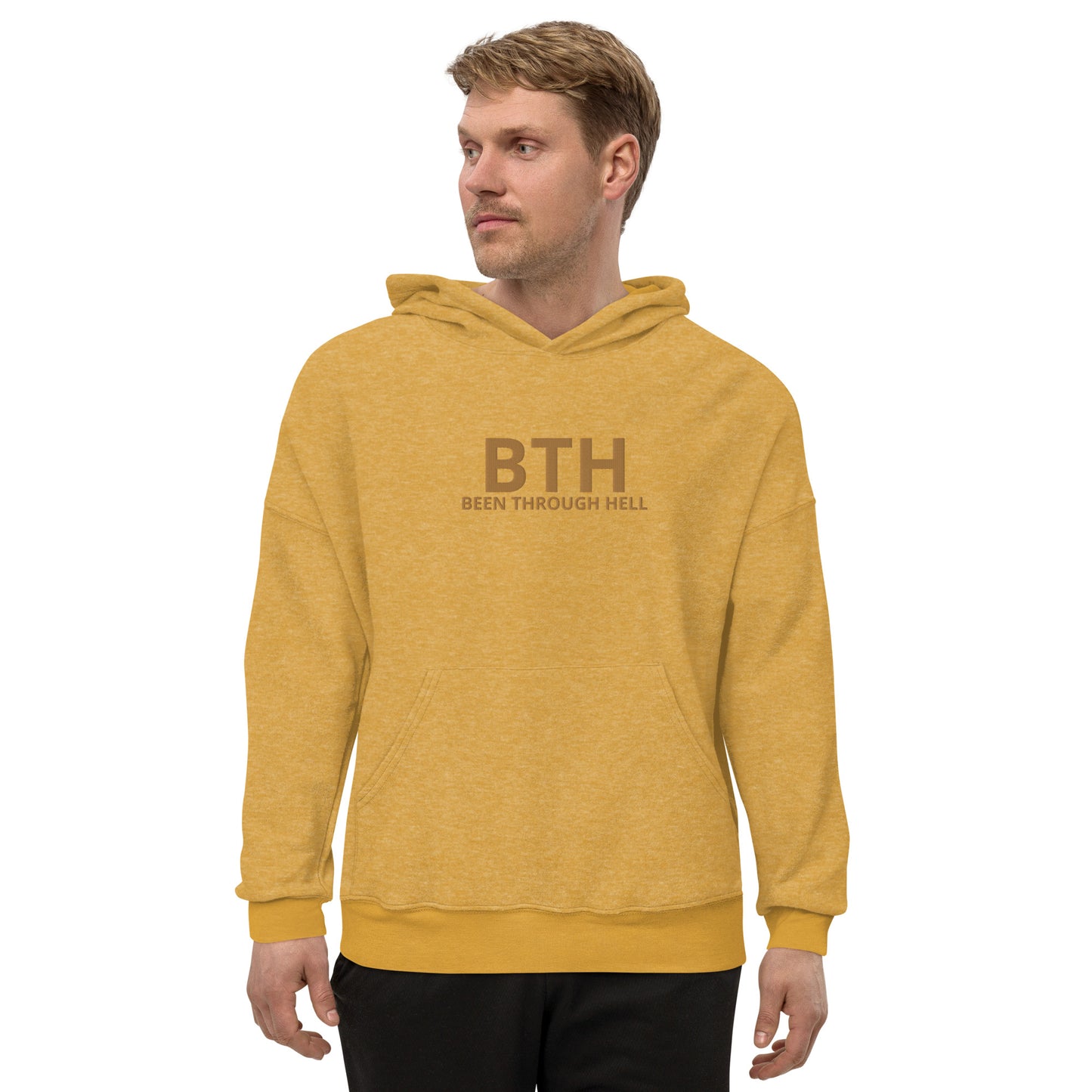 BTH Unisex sueded fleece hoodie