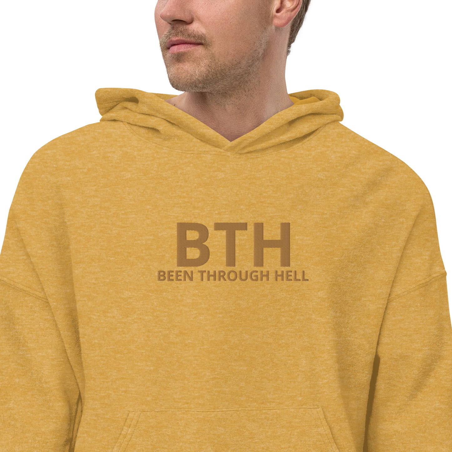 BTH Unisex sueded fleece hoodie